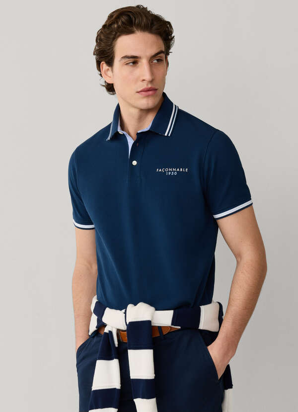 Regular Fit Short Sleeve Branded Back Polo