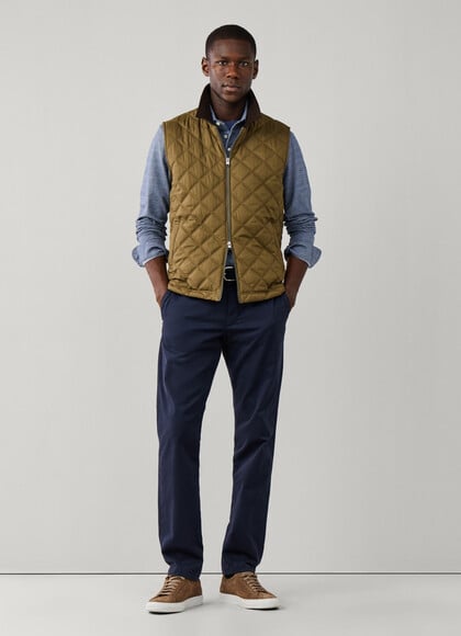Regular Fit Stretch Garment Dyed Chino