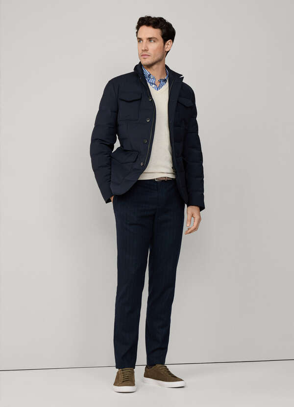 Regular Fit Pinstriped Trousers