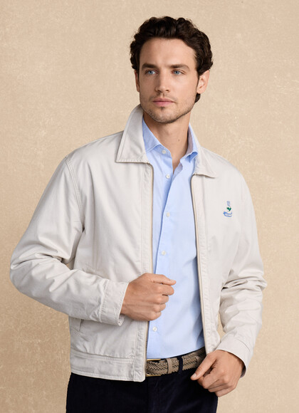 Garment Dyed Logo Blouson Jacket