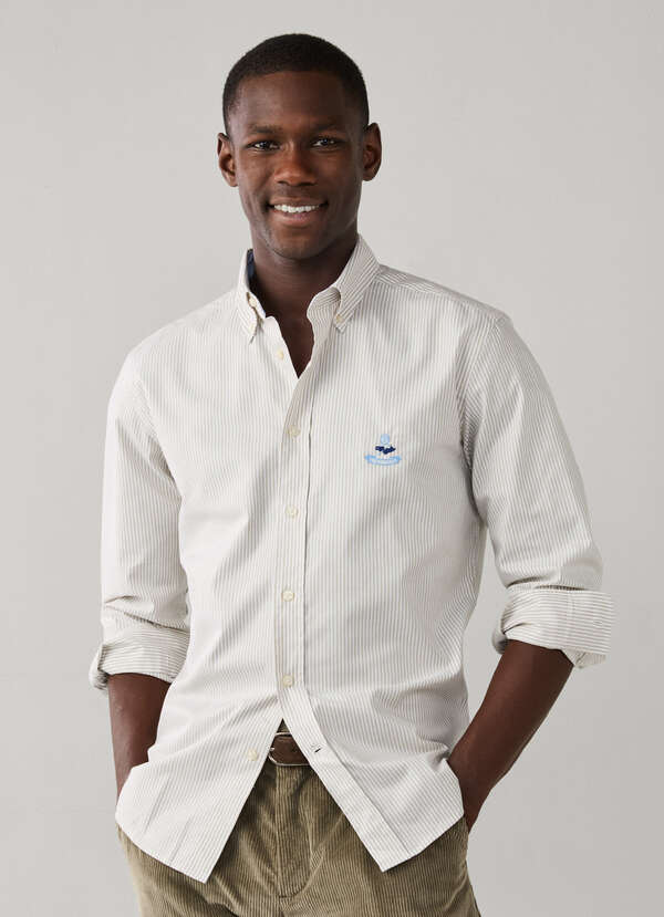 Regular Fit Bengal Stripe Pinpoint Shirt