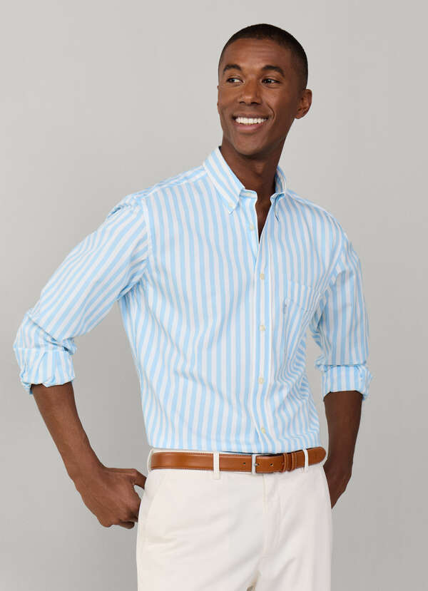Regular Fit Striped Fil-A-Fil Shirt Regular Fit Striped Fil-A-Fil Shirt