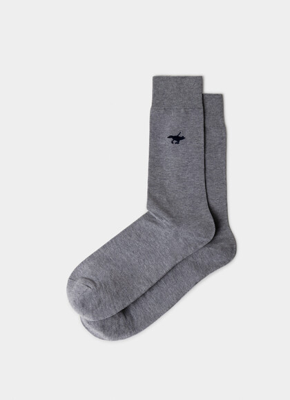 Solid Colour Logo Sock