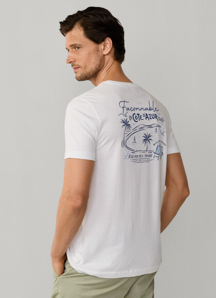 Regular Fit Baie des Anges Print T-Shirt
