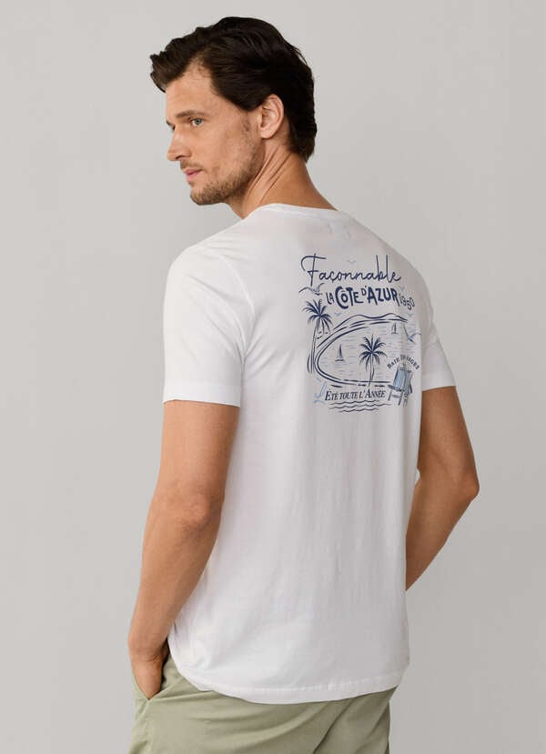 Regular Fit Baie des Anges Print T-Shirt Regular Fit Baie des Anges Print T-Shirt