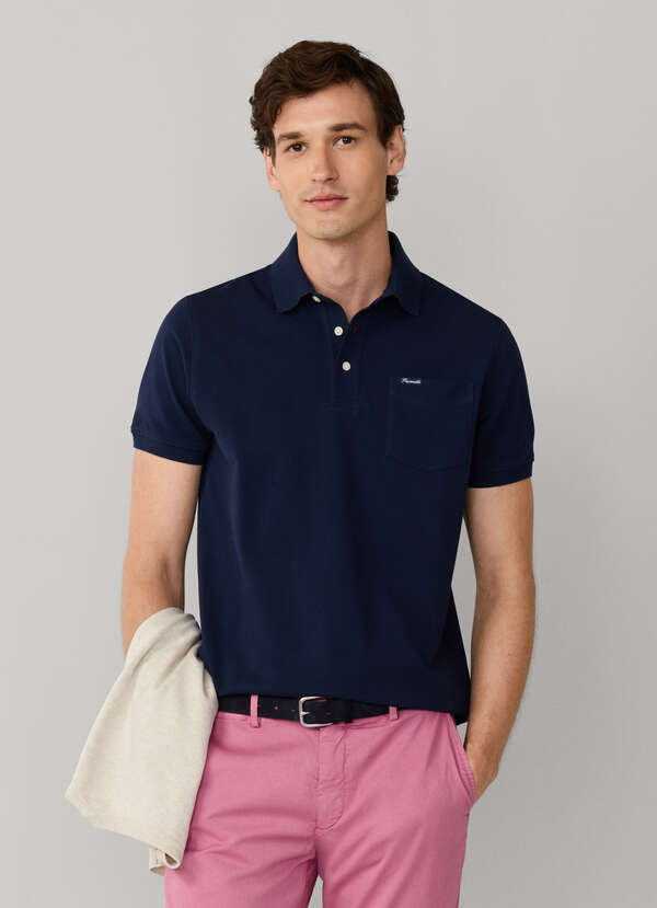 Regular Fit Short Sleeve Pocket Pima Polo