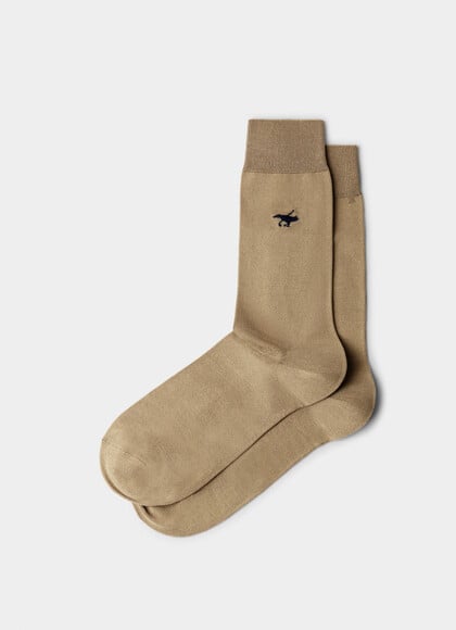 Solid Colour Logo Sock