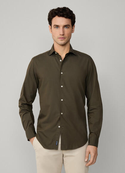Regular Fit Cotton Wool Twill Shirt
