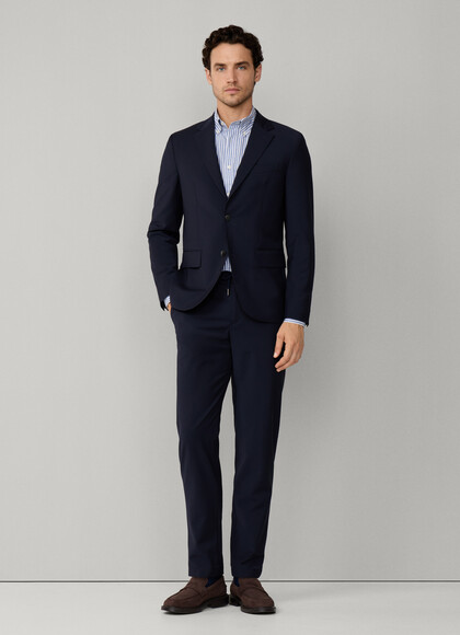 Regular Fit Drawstring Wool Blend Trousers