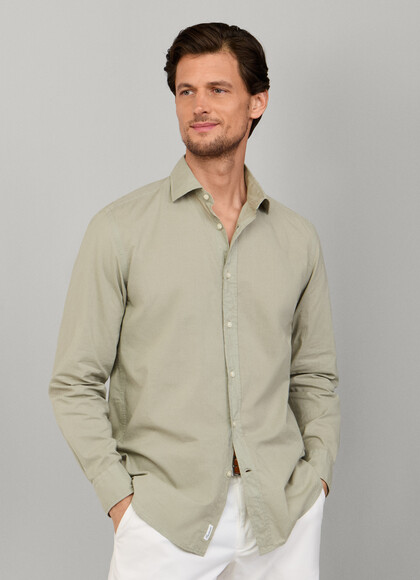 Regular Fit Solid Voile Shirt