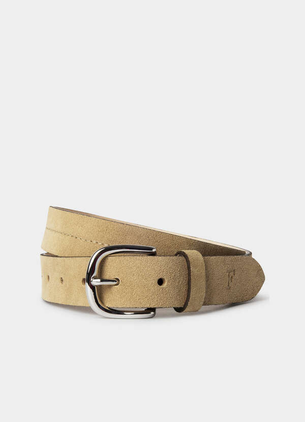Suede Stitch Detail Belt