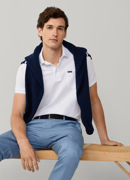 Regular Fit Short Sleeve Pocket Pima Polo