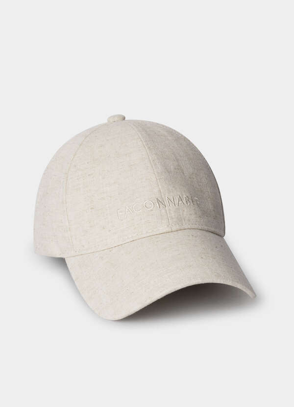 Branded Linen Cap