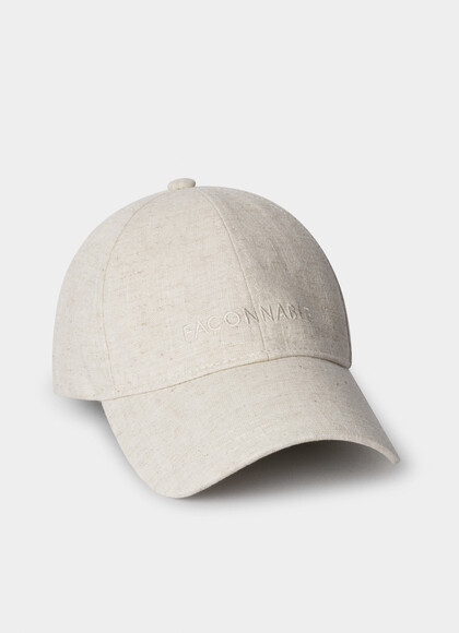 Branded Linen Cap
