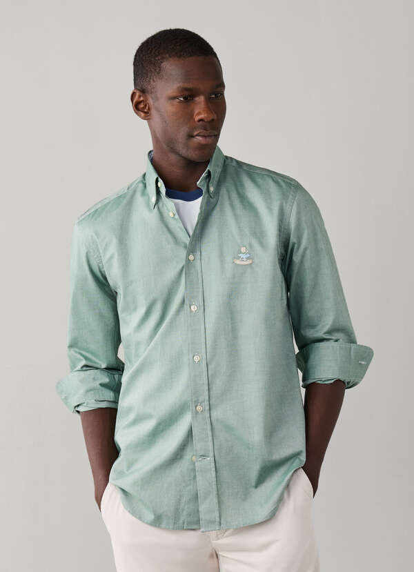 Regular Fit Logo Oxford Shirt Regular Fit Logo Oxford Shirt