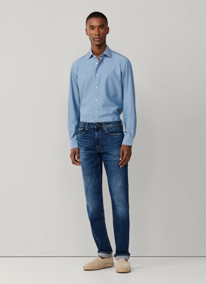 Regular Fit Vintage Wash Jeans