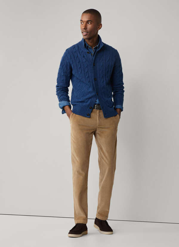 Regular Fit Garment Dyed Corduroy Chino