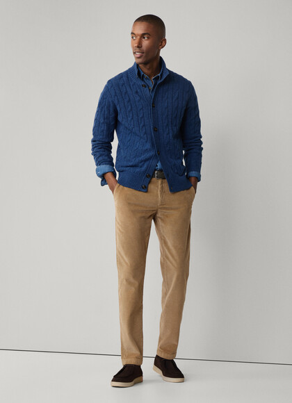 Regular Fit Garment Dyed Corduroy Chino