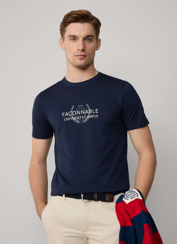 Regular Fit University Print T-Shirt