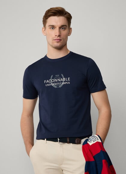 Regular Fit University Print T-Shirt